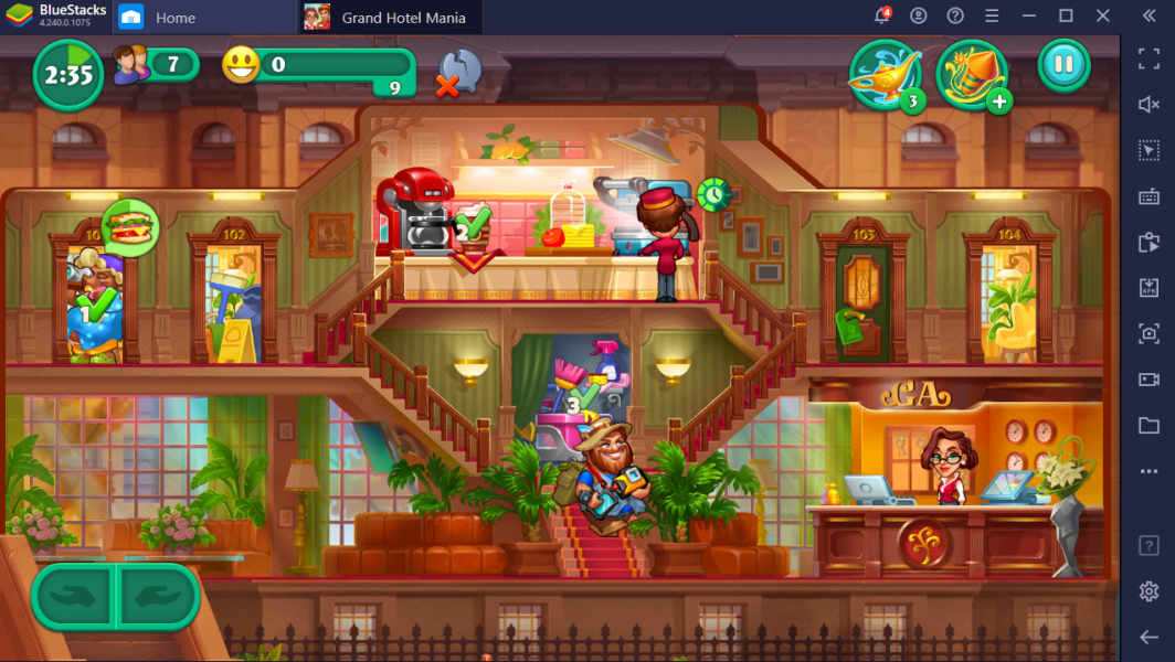 Grand Hotel Mania: Management